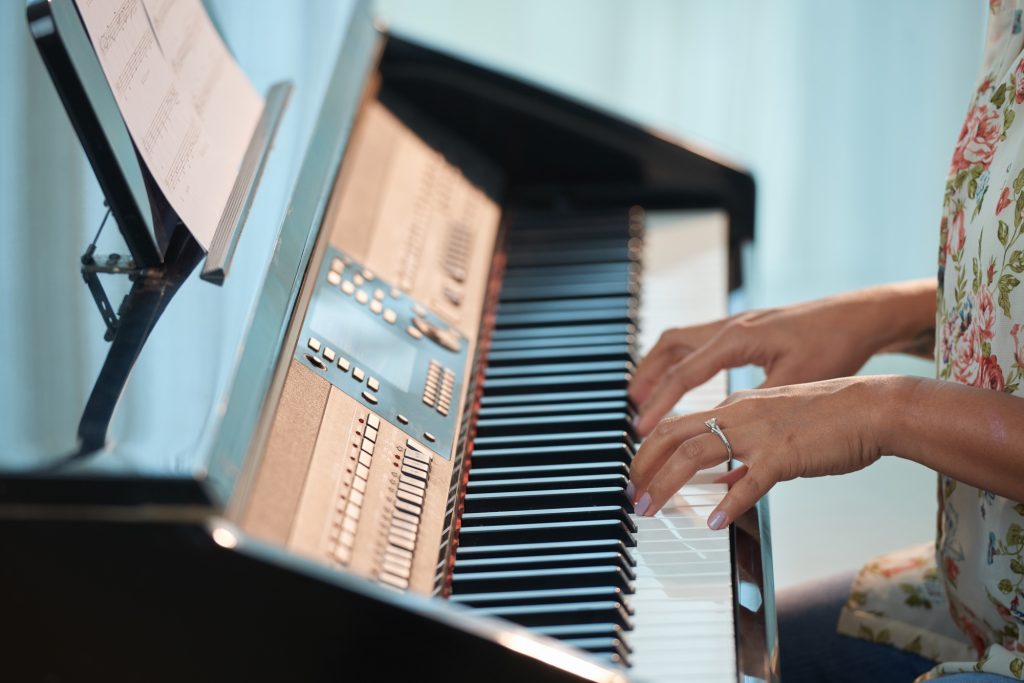 Playing piano